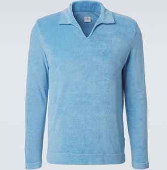 Fedeli Cotton terry polo shirt