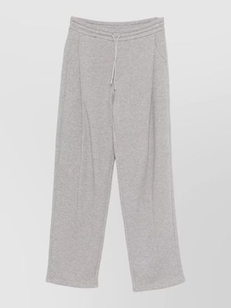 Emporio Armani cotton sweatpants wide leg back pocket