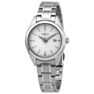 Seiko Essentials Quartz Silver Dial Ladies Watch SUR633