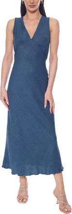 Tash + Sophie Solid Ruffle Trim Dress