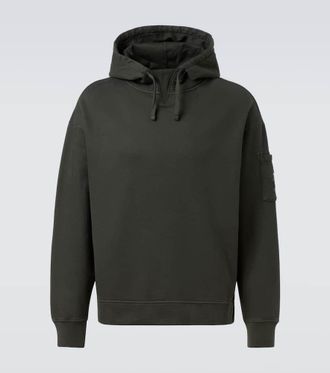 C.P. Company Lens cotton fleece hoodie