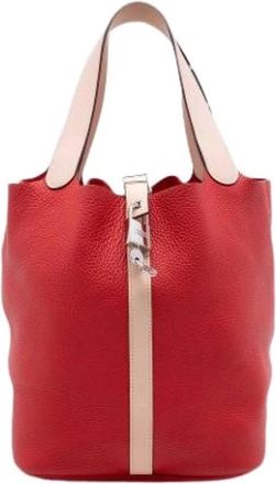 Herm&egrave;s Pre-owned Picotin Lock 26 - Pre-owned - Mujer - Rojo - ONE SIZE