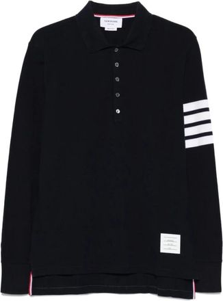 Thom Browne Blauwe Polo Sweater - Heren - Polos - Blauw - XL - Katoen - Tops