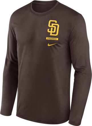 Nike San Diego Padres 2-Hit Legend Nike Mens Dri-FIT MLB Long-Sleeve T-Shirt in Brown | NKGT20QPYP-0ZZ