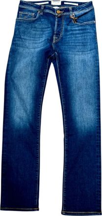Jacob Cohen Beperkte Oplage Medium Blauwe Denim Jeans - Heren - Regular Fit Jeans - Blauw - W30 - Denim - Jeans