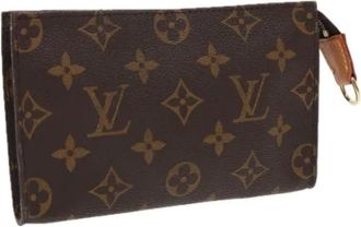 Louis Vuitton Pre-owned Clutches, female, Brown, Size: ONE SIZE Pre-owned Monogram Accessory Pouch