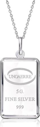Ross-Simons Italian Sterling Silver 5-Gram Ingot Pendant Necklace