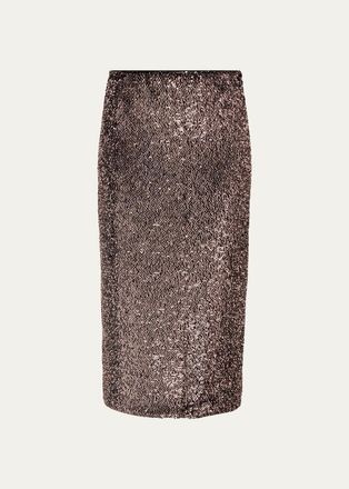 Veronica Beard Koa Long Embellished Midi Skirt