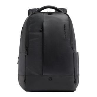 Piquadro Uitbreidbare 14 Laptoptas met Trolleyband - Heren - Tassen - Zwart - Maat: ONE Size Leer