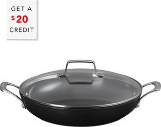 LE CREUSET Shallow 4Qt Braiser With Glass Lid With $20 Credit