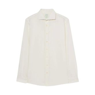 Brooks Brothers Slim Fit Cotton Corduroy Shirt with Spread Collar - male - Brooks Brothers - Casual Shirts - White - XL - Shirts