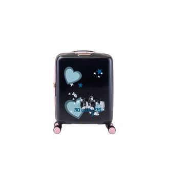 Braccialini Koffers, unisex, Zwart, S, Trolley Puppies