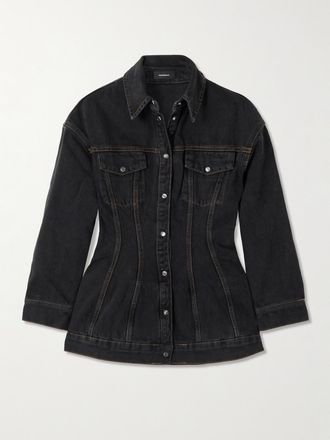 Wardrobe.NYC Giacca In Denim Contour - Nero