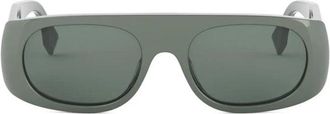 Fendi Rectangle Full Rim Sunglasses - Green