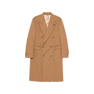 Lardini Double-breasted Peak-lapels Coat