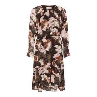 Inwear Masoniw Jurk - Dames - Casual kleedjes - Bruin - S - Polyester - Kleedjes