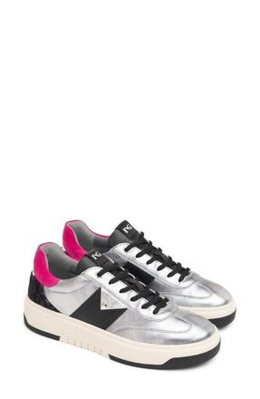 Nero Giardini Retro Sneaker in Silver/Pink at Nordstrom, Size 10Us
