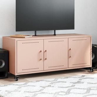 Berkfield Home TV Cabinet Pink 100.5x39x43.5 cm Steel