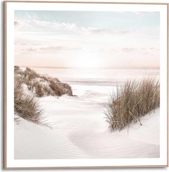 Reinders Poster »Strand Horizon« Wohnzimmer - Dünen - Sonne - Sommer - Beige - MDF - Strand - 50x50 cm