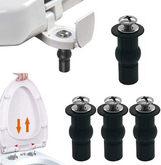 OEM Bisagras Para Tapa De Inodoro - Acero Inoxidable - Kit De Montaje Antideslizante - Repuestos - Accesorios Para Inodoro