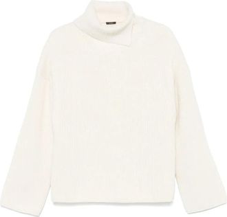 Joseph Turtleneck Sweater - Dames - Coltruien - Wit - XL - Wol - Truien & Vesten