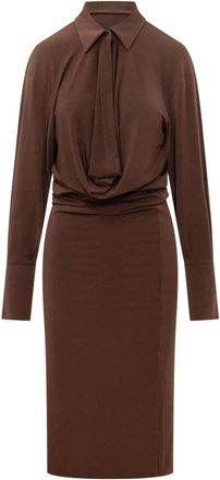 Andamane Shirt Kleedjes - Dames - Shirt Kleedjes - Bruin - S - Kleedjes