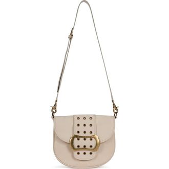 Jeffrey Campbell Side-Quest Leather Crossbody Bag in Ivory Nubuck Bronze at Nordstrom Rack