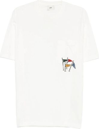 Autry Flag-print Pocket T-shirt
