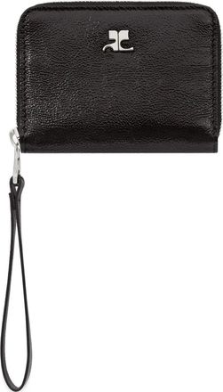 Courr&egrave;ges Portemonnee met rits - Zwart