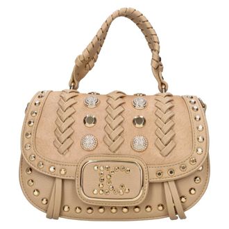 La Carrie Tassen, Dames, Beige, ONE Size, Leer, Luminescence Hand Bag