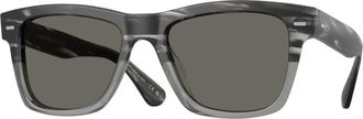 Oliver Peoples Oliver Sun Zonnebril - Heren - Zonnebrillen - Grijs - 51 MM - Accessoires