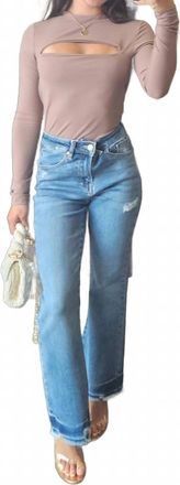 Susana Monaco Cut Out Shirt In Coco