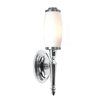 Netlighting Dryden 2 Light Bathroom Wall Light Polished Chrome IP44 G9 in Grey
