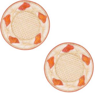 Coro Cora Conch 3D Placemat - Set of 2 in Orange at Nordstrom