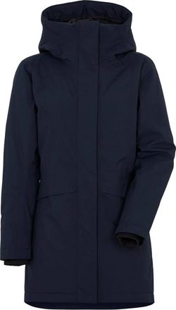 Didriksons 1913 Cajsa Parka - Dames - Parka Jassen - Blauw - M - Leer - Jassen