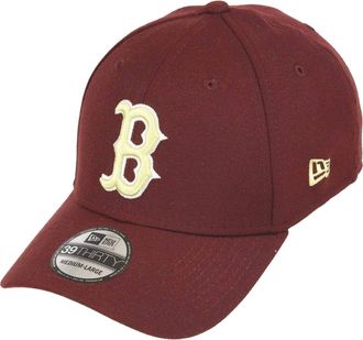 New Era Red Sox 39thirty Stretch Cap MLB Essential Maroon - M - L