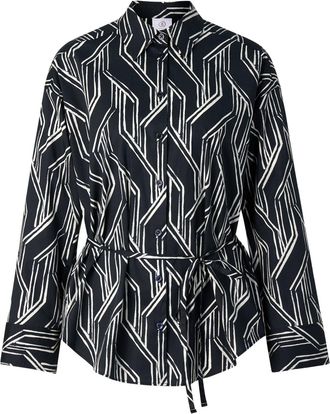 Bogner Shirt blouse Ruth for women - Navy blue/off-white - 34
