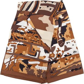 Herm&egrave;s Pre-owned Hermes Les Dix Cavaliers Silk Scarf 90 Ladies 30CUVZ4F2LO5JZ8Q