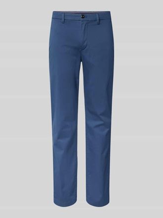 Tommy Hilfiger Straight Leg Chino mit Strukturmuster Modell DENTON in Jeansblau, Gr&ouml;&szlig;e 33/36