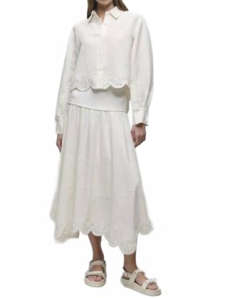 SIMKHAI Ames Shirt In Cream