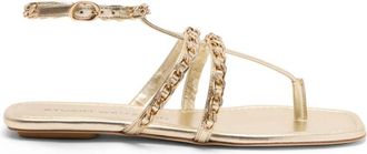 Stuart Weitzman Soluxe Crystal Sandaal - Dames - Sandalen - Geel - 36 1/2 EU - Leer - Schoenen