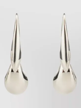 Bottega Veneta drop design polished finish statement earrings