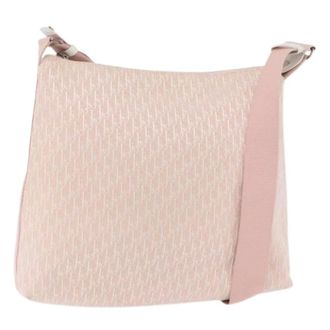 Dior Pre-owned Trotter Canvas Shoulder Bag - Dames - Pre-owned - Roze - Maat: ONE Size Leer