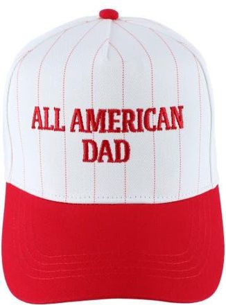 Trafalgar Store All American Dad Pinstripe Baseball Hat in Red at Nordstrom