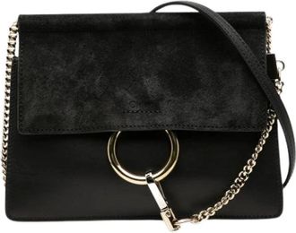 Chlo&eacute; Pre-owned Cross Body Bags, female, Black, Size: ONE SIZE Pre-owned Faye Crossbody Bag