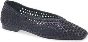Madewell The Mylie Ballet Flat in Handwoven Leather in Juniper Berry at Nordstrom Rack, Size 10.5