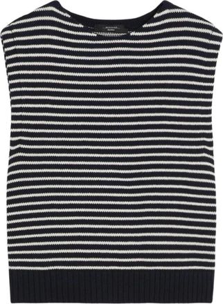 Max Mara Round-neck Truien - Dames - Ronde hals truien - Blauw - XS - Truien & Vesten