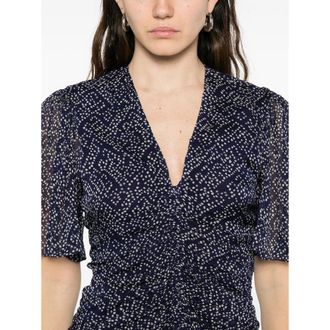Isabel Marant Printed Viscose Dress - Blue