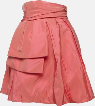 Zuhair Murad Zubair Murad Pink Satin Bow Detail Mini Skirt