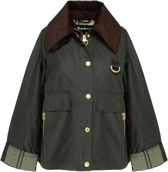 Barbour Catton Wax Jacket - female - Barbour - Light Jackets - Green - XS - Jackets